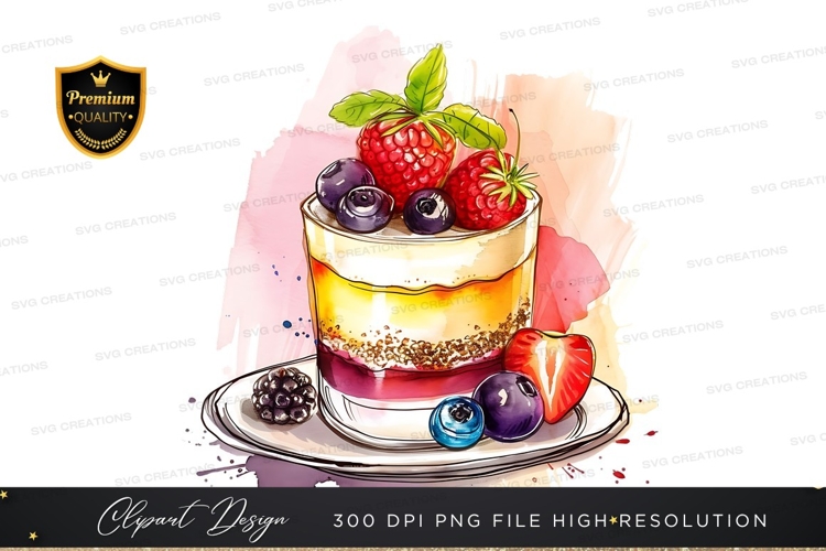 Delicious berry trifle