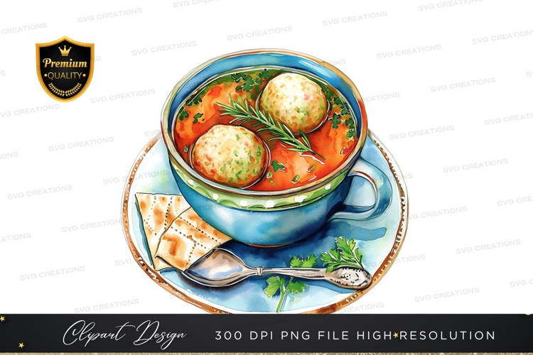 Delicious meatball soup