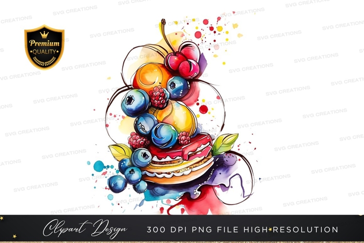 Vibrant fruit clip art png
