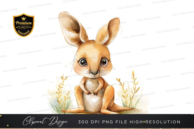 Cute bunny sitting in grass