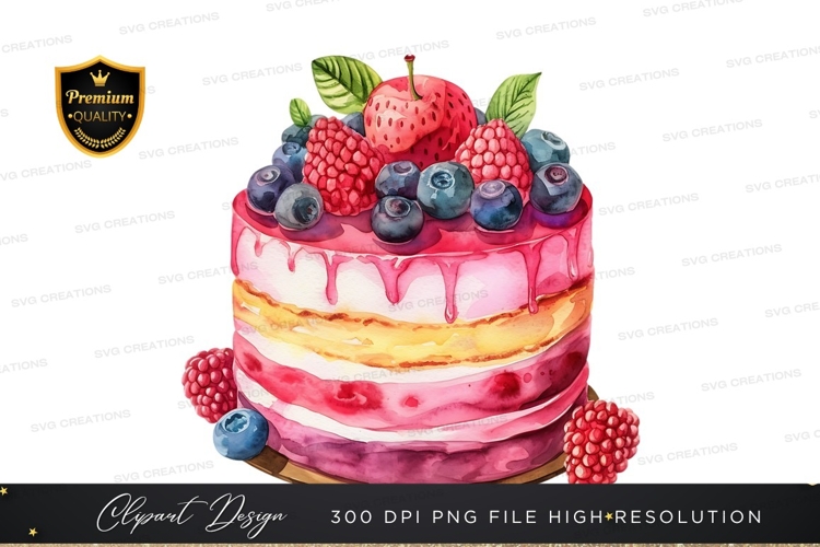 Delicious berry cake