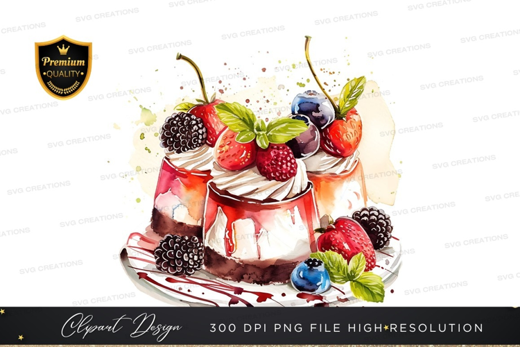 Delicious berry dessert