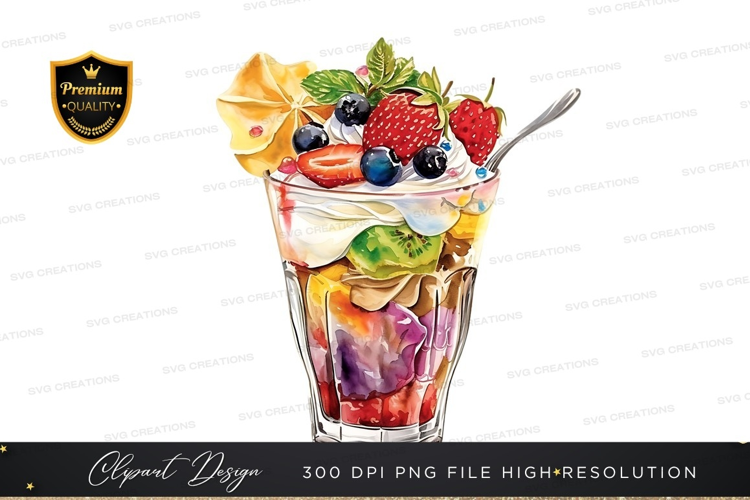 Vibrant fruit parfait
