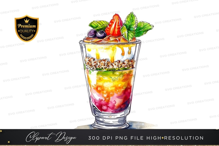 Vibrant fruit smoothie