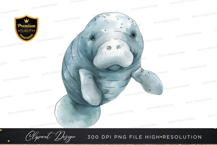 Manatee Clipart Image 17
