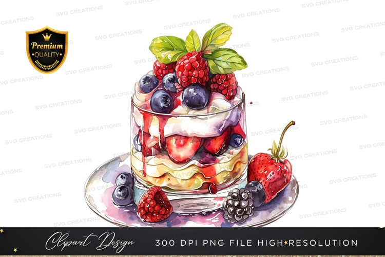 Delicious berry trifle