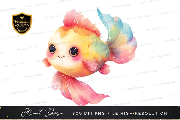Cute cartoon fish