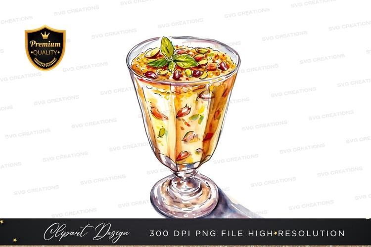 Delicious pudding in a glass