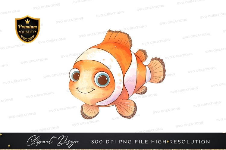 Clownfish Clipart Image 3