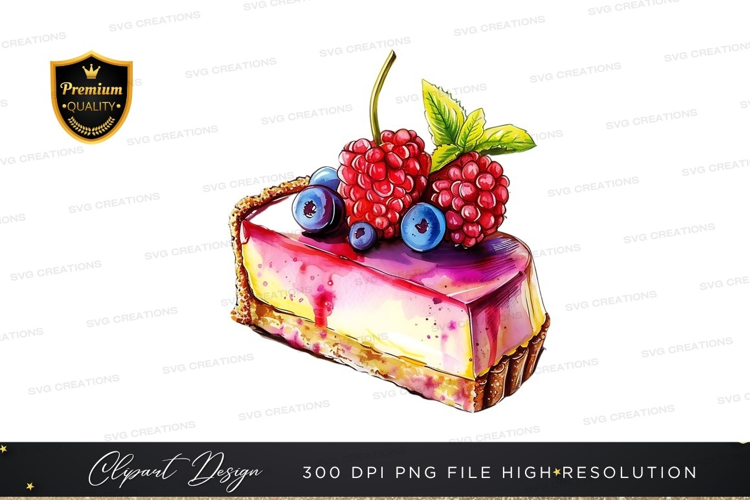 Delicious berry cheesecake