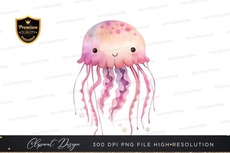 Jellyfish Clipart Image 20