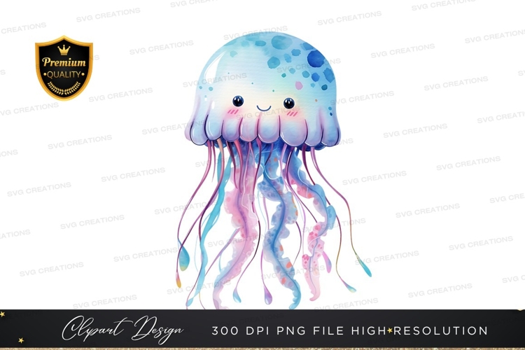 Jellyfish Clipart Image 17