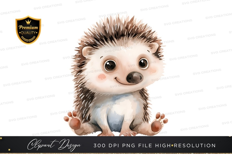 Cute cartoon hedgehog