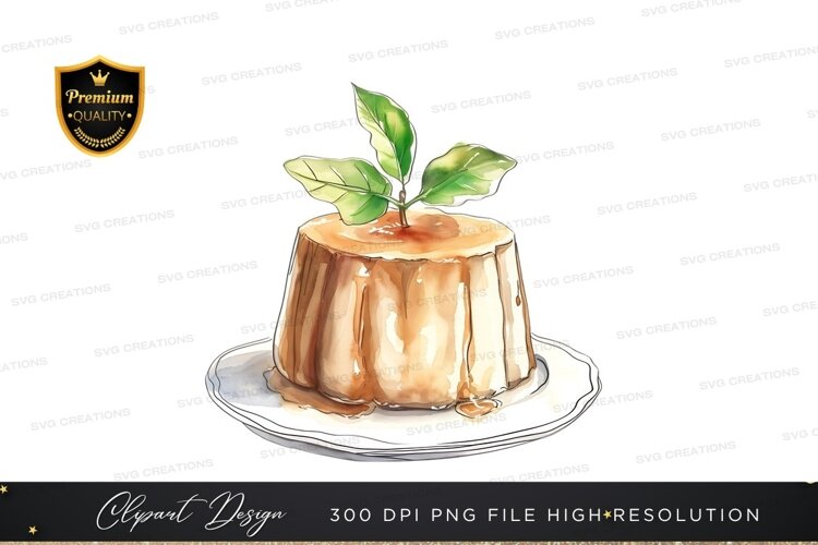 Delicious caramel pudding example image 1