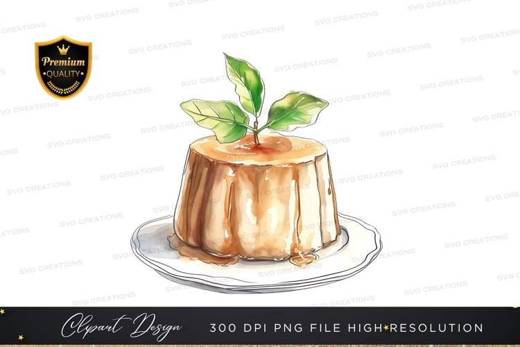 Delicious caramel pudding