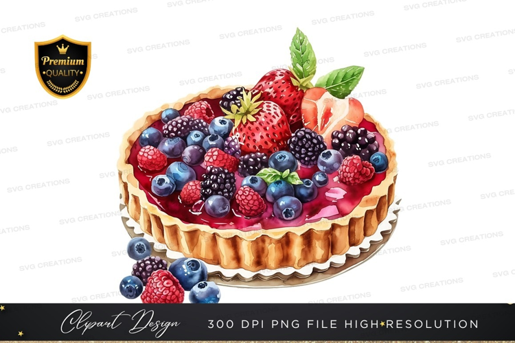 Delicious mixed berry tart