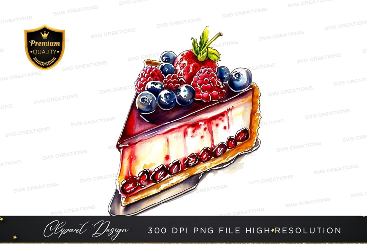 Delicious fruit topped cheesecake