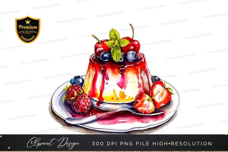 Delicious fruit topped dessert
