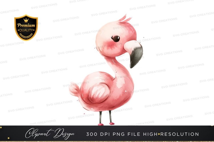 Flamingo Clipart Image 16