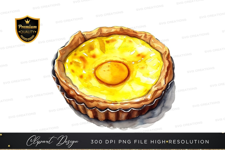 Delicious custard tart