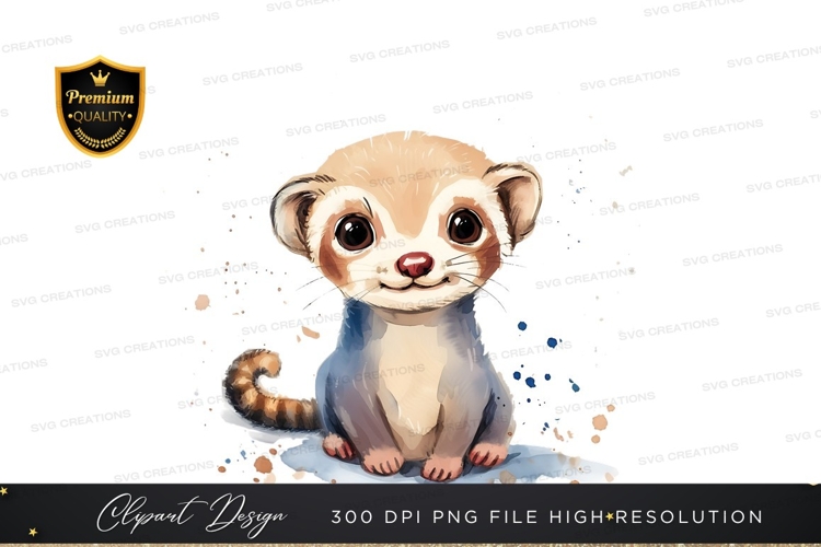 Ferret Clipart Image 21