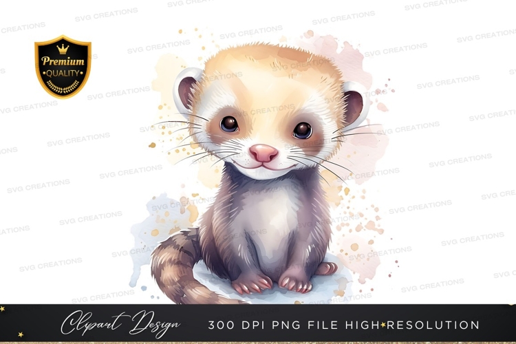 Ferret Clipart Image 20