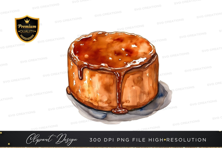 Delicious caramel cake