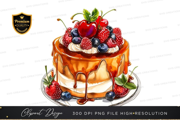 Delicious caramel fruit cake