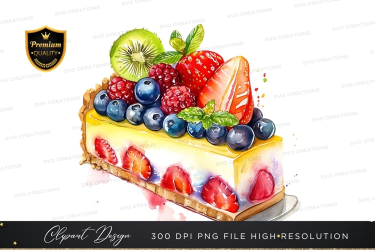 Delicious fruit tart