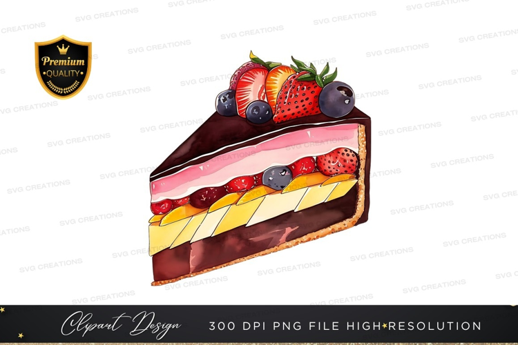 Delicious layered fruit cake