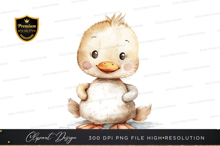 Cute Duck Clipart Image 23