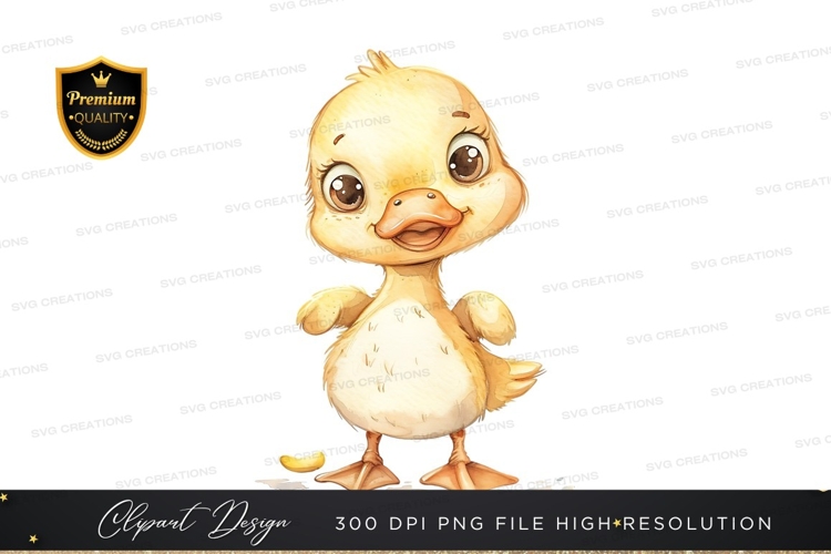 Cute Duck Clipart Image 22
