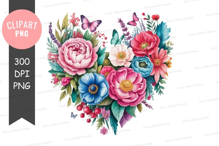 Blue Heart Clipart Image 11