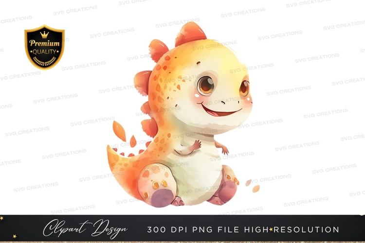 Cute Dragon Clipart Image 4