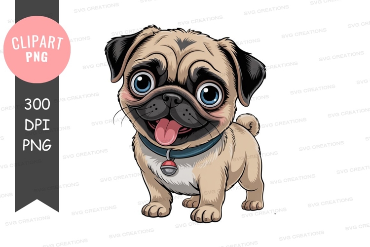 Pug Clipart Image 15