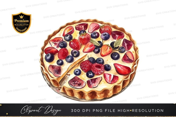Delicious fruit tart