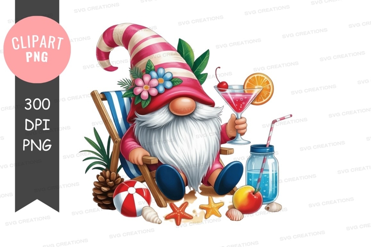 Beach Chair Clipart Image 2