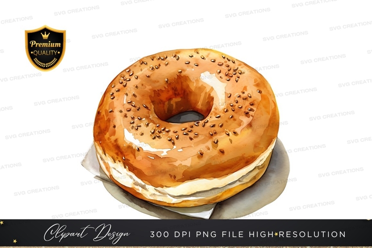 Delicious glazed donut