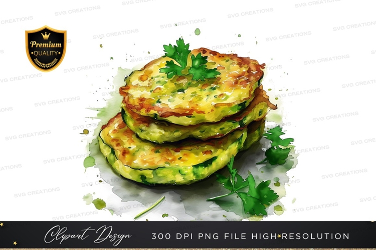 Crispy zucchini fritters