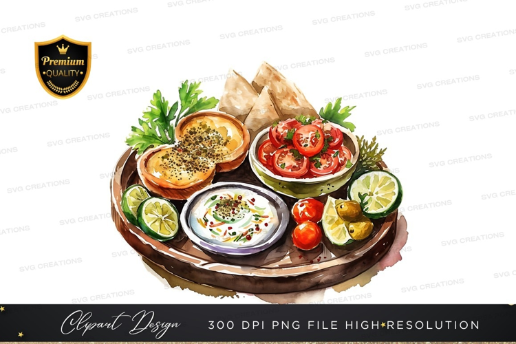 Mediterranean appetizer platter