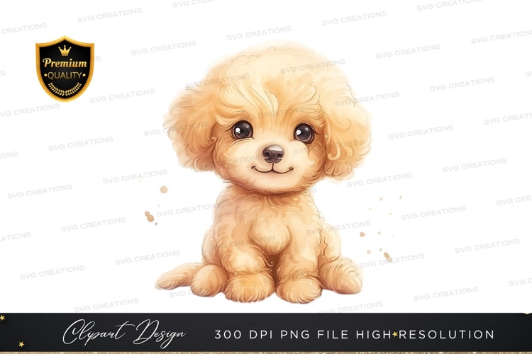 Cute Puppy Clipart Image 16