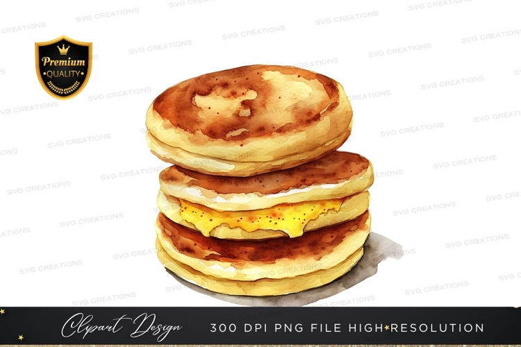Stack of pancakes with syrup