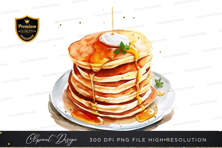 Pancakes Clipart Image 16