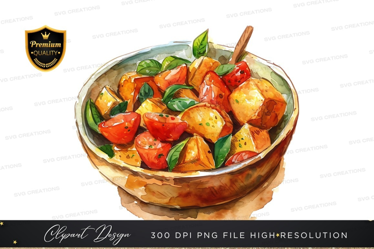 Vibrant roasted vegetable salad