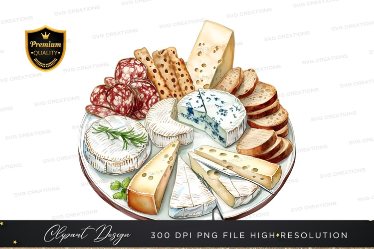 Gourmet cheese and charcuterie board