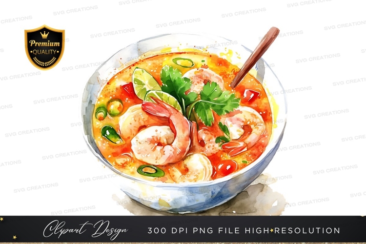 Delicious seafood noodle soup