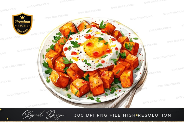 Delicious breakfast dish