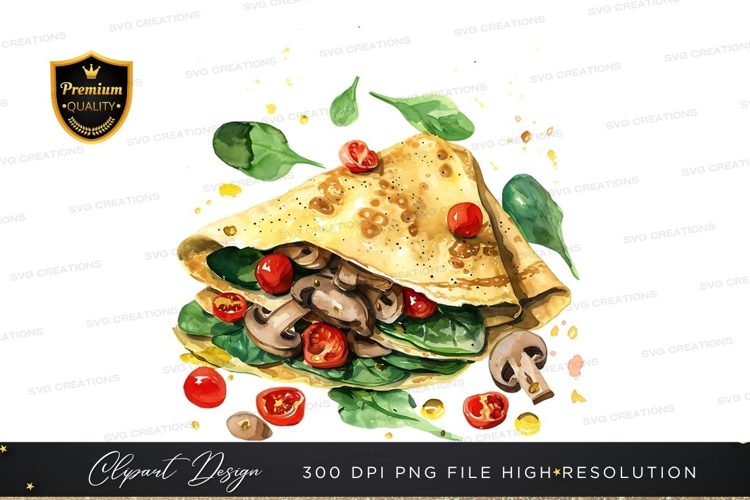 Vegetable crepe