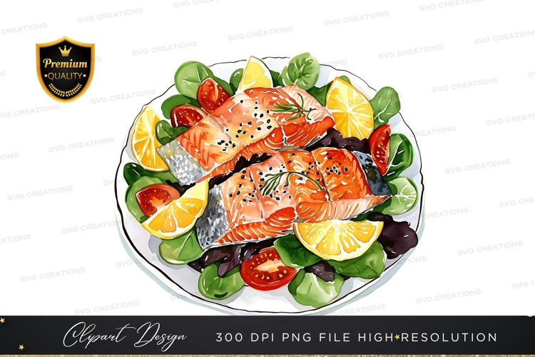 Gourmet salmon salad