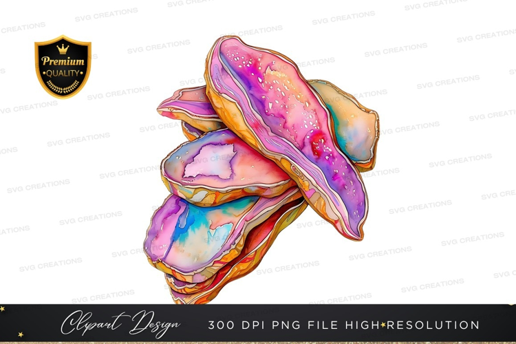 Stack of colorful donuts